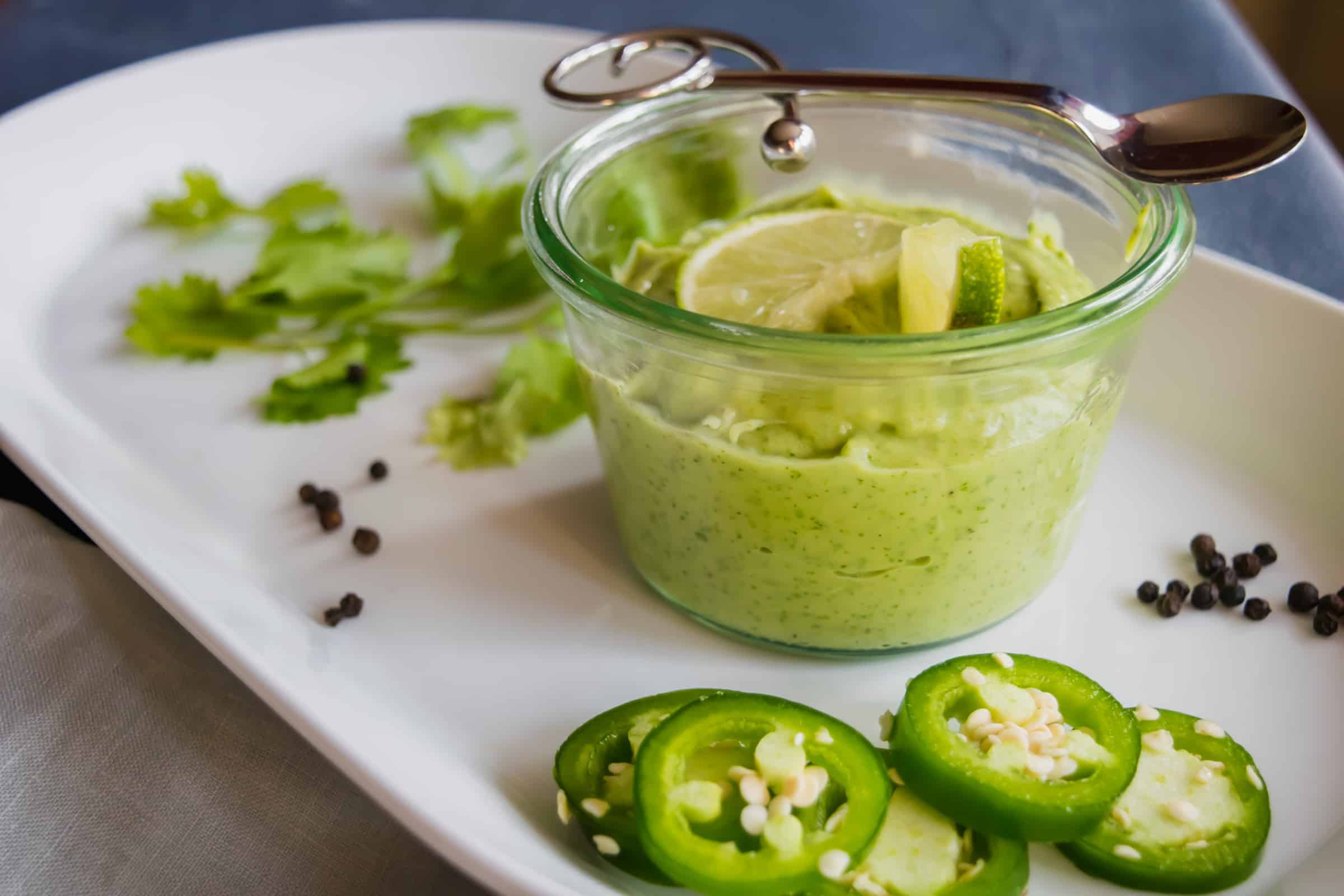 avocado cilantro everything sauce Josie + Nina