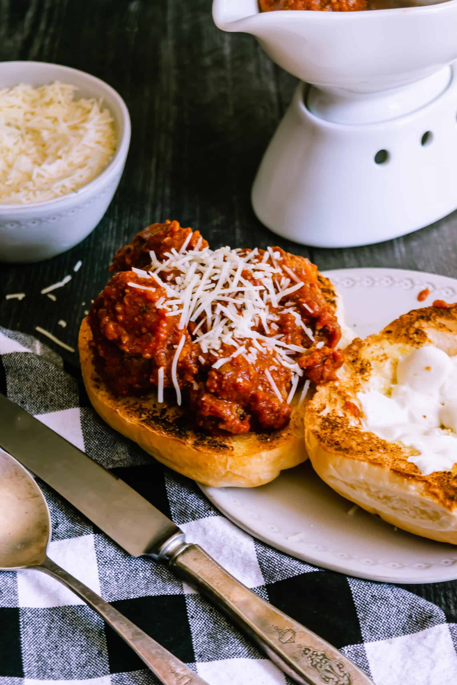 Tender Beef and Pork Meatballs in Tomato Sauce Josie + Nina