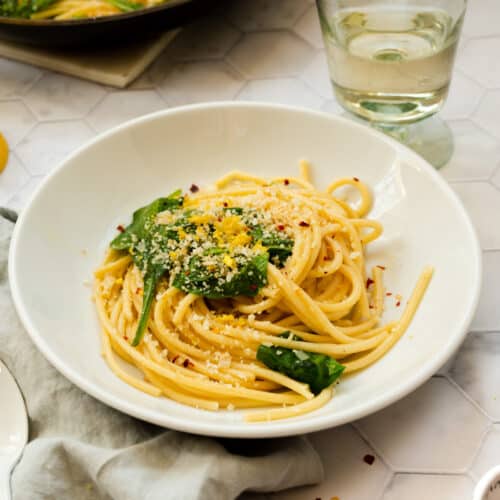 Easy Lemon Garlic Pasta with Zesty Breadcrumbs Josie + Nina