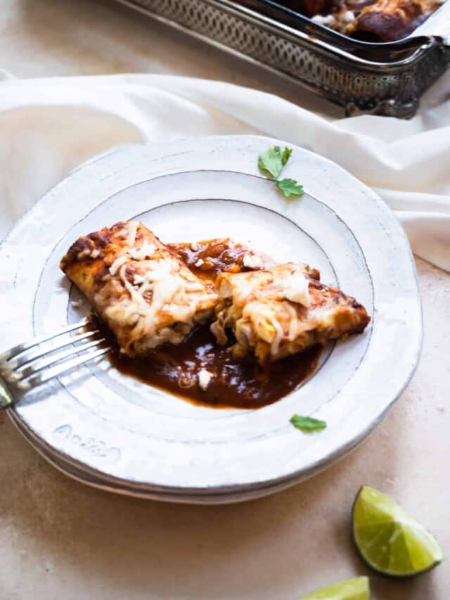 Easy Cheesy Chicken Enchilada Recipe Josie + Nina