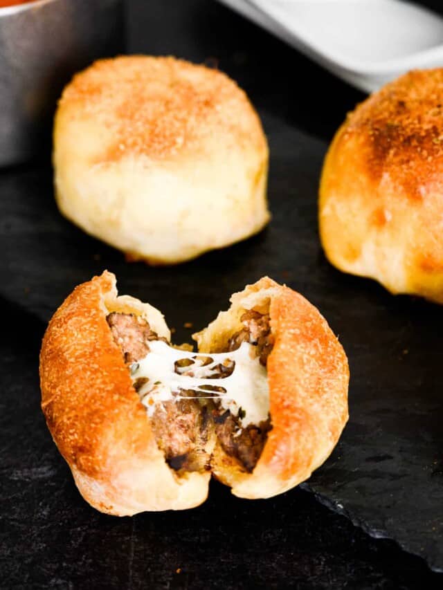 Cheese Stuffed Meatball Recipe Josie + Nina