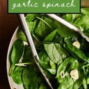 Pinterest lemon garlic spinach.