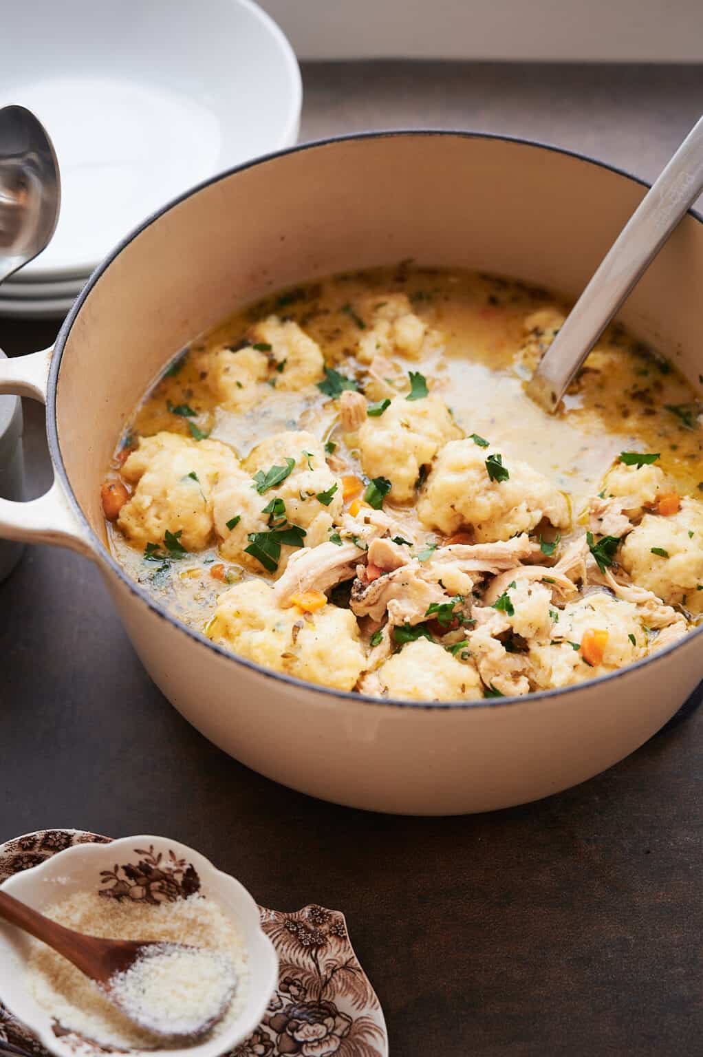 Chicken and Ricotta Dumpling Soup Josie + Nina