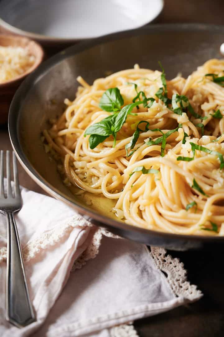5 Minute Garlic Butter Sauce for Pasta Josie + Nina