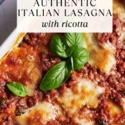 Pinterest lasagna image.