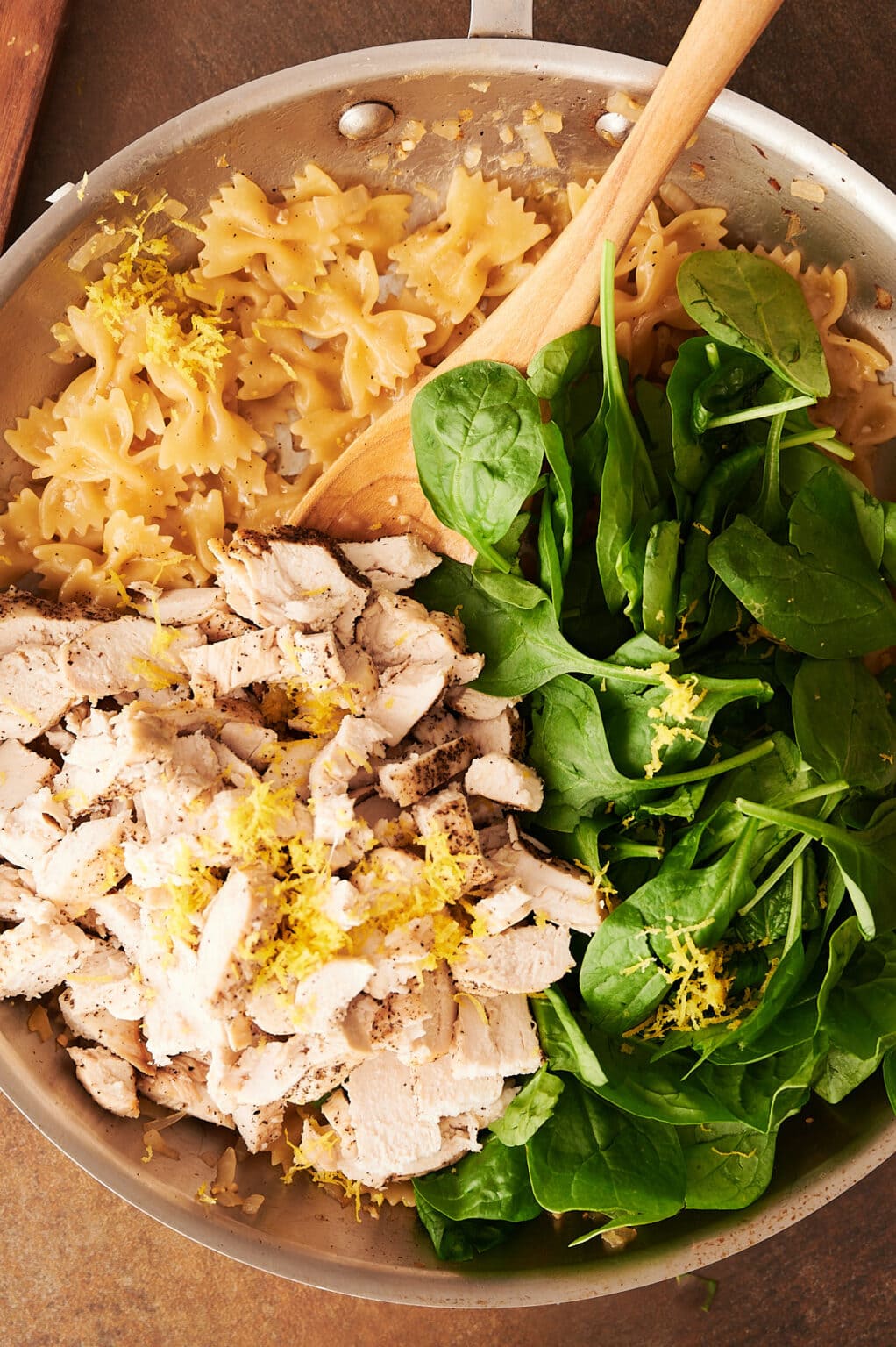 One Pan Chicken Bow Tie Pasta Josie + Nina