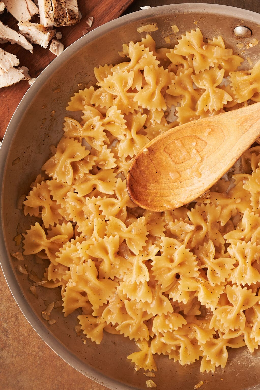 One Pan Chicken Bow Tie Pasta Josie + Nina