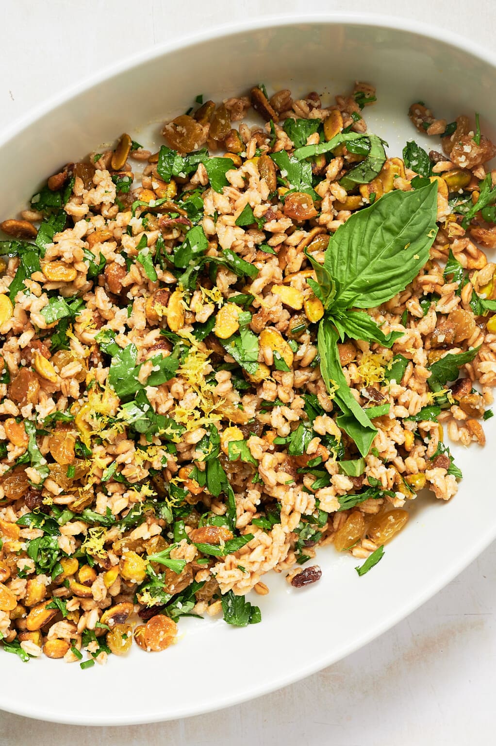15 Minute Farro Pilaf with Lemon Vinaigrette Josie + Nina