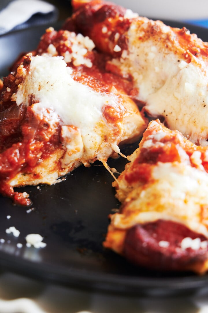 Baked Ground Beef and Ricotta Crepe Manicotti (Crespelle) | Josie + Nina