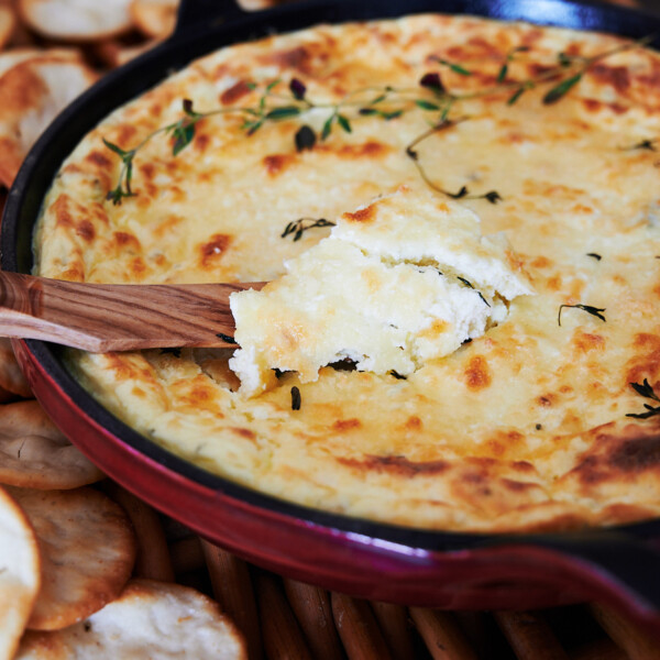 Italian Baked Ricotta Cheese Dip with Herbs | Josie + Nina