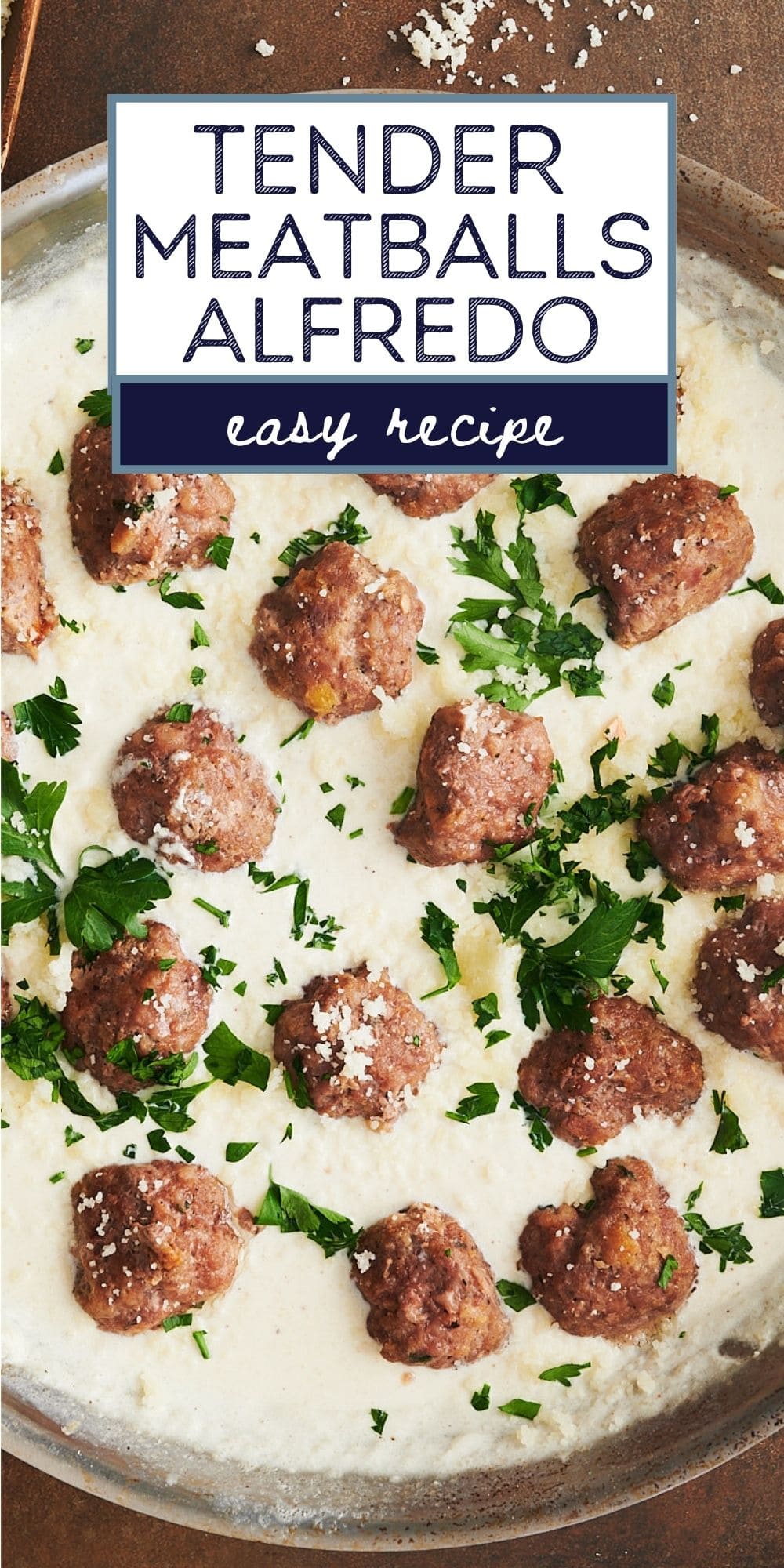 Tender Italian Meatballs in Alfredo Sauce Josie + Nina