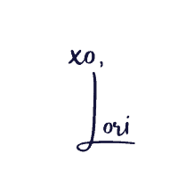 transparent xo lori signature