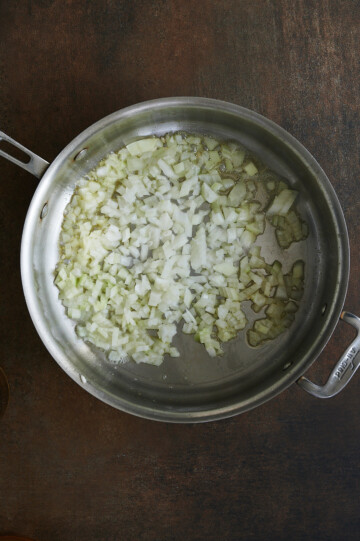 Sauteing onions for risotto