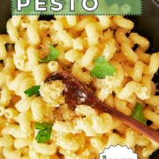 Pinterest image for lemon pesto