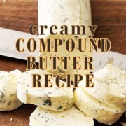 Pinterest image for creamy compound butter.